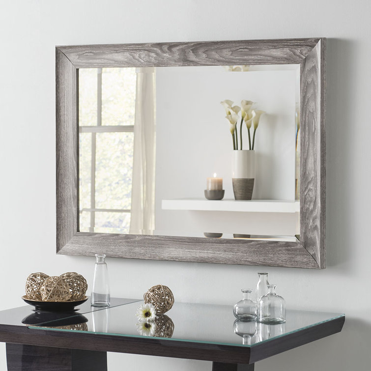 Three Posts Greenlawn Rectangle Glass Wall Mirror & Reviews Wayfair.co.uk
